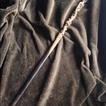 Gemstone Inlaid Decorative Ritual Scepter for Collectors