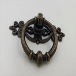 Antique Bronze Retro Scrollwork Door Handle - Ornate Vintage