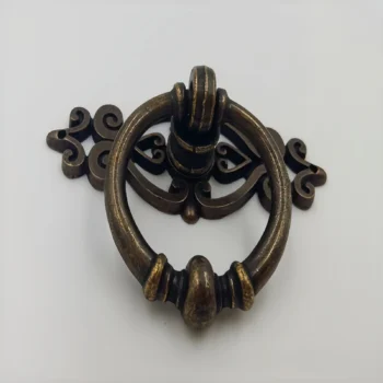 Antique Bronze Retro Scrollwork Door Handle - Ornate Vintage