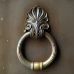 Antique Floral Scroll Design Decorative Door Handle for Vintage