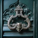 Retro Victorian Human Face Carved Decorative Door Pull