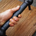 Vintage Cast Iron Door Knob - Duty Industrial-Style Door