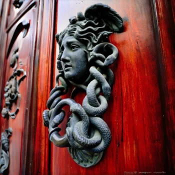 Medusa Head Door Knocker