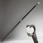 Vintage Dragon Claw Crystal Ball Walking Cane