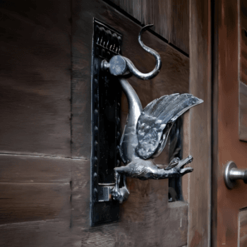 Medieval Gothic Metal Door Knocker for Rustic Home Decor