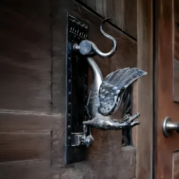 Medieval Gothic Metal Door Knocker for Rustic Home Decor
