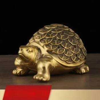 Custom Brass Turtle Ornament for Home & Office Decor