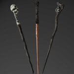 Gothic Skull/Skeleton Carved Dark Magic Collectible Wands